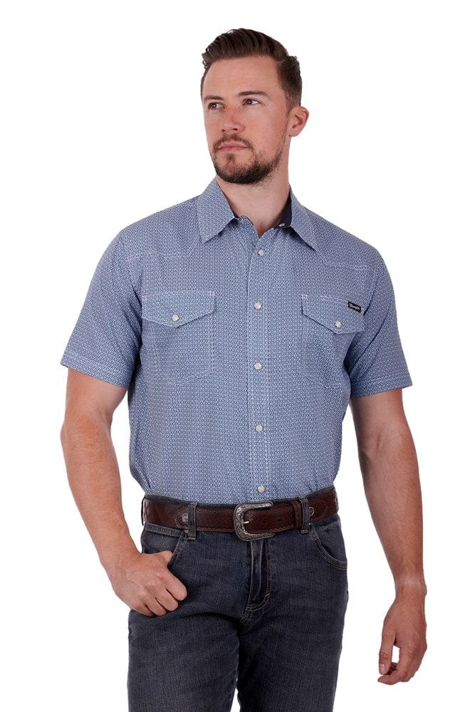 Wrangler Mens Graham Short Sleeve Shirt Hannas
