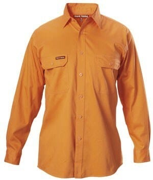 Load image into Gallery viewer, Hard Yakka Long Sleeve Open Front Drill Shirt
