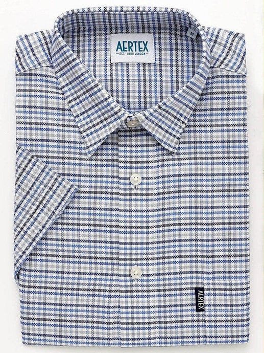 Aertex Mens Somerset Shirt - Blue