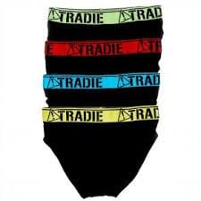 Tradie Boys 4 Pack Hipster Brief