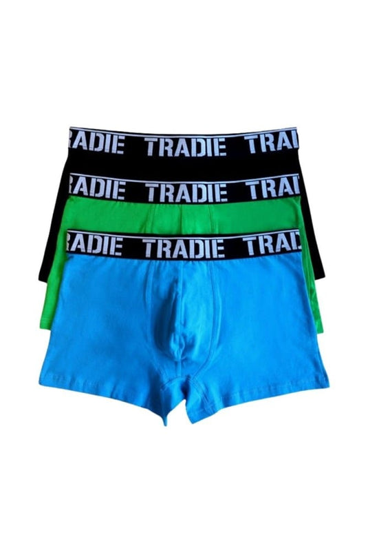 Tradie Mens 3 Pack Fitted Trunks