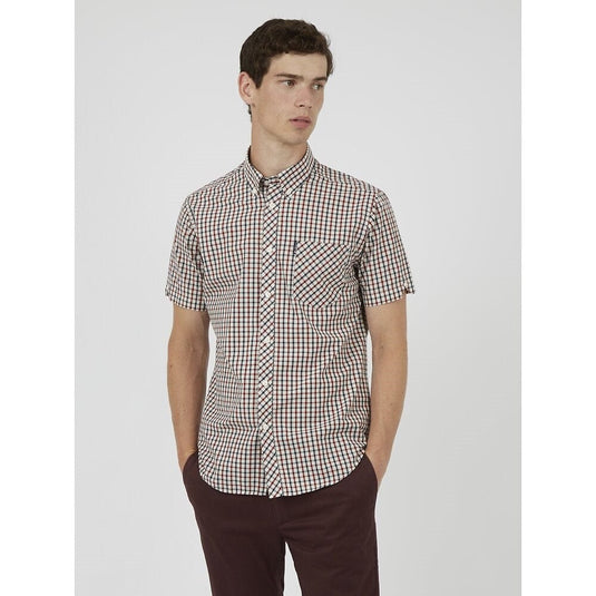Ben Sherman Mens Signature House Check Short Sleeve