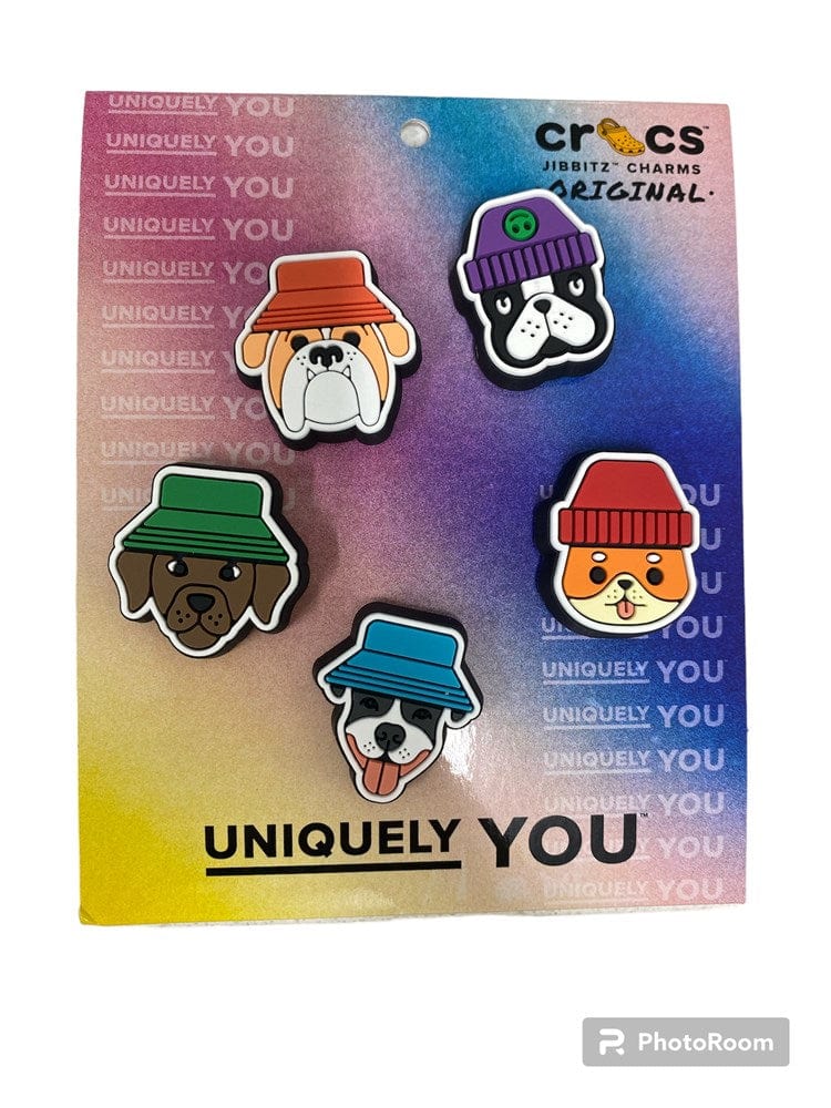 Crocs Jibbitz Dogs In Hats 5 Pack Hannas