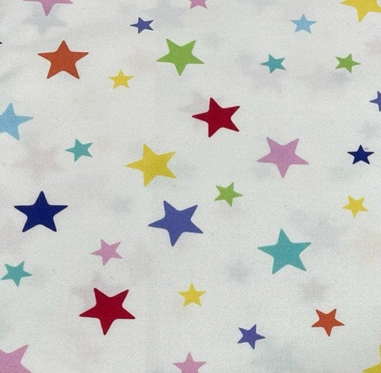 Devonstone Collection Festive Friends - Stars on White - 1m