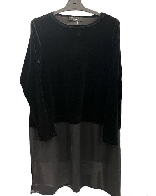 Philosophy Womens Lux Velour Long Sleeve Layer Tunic