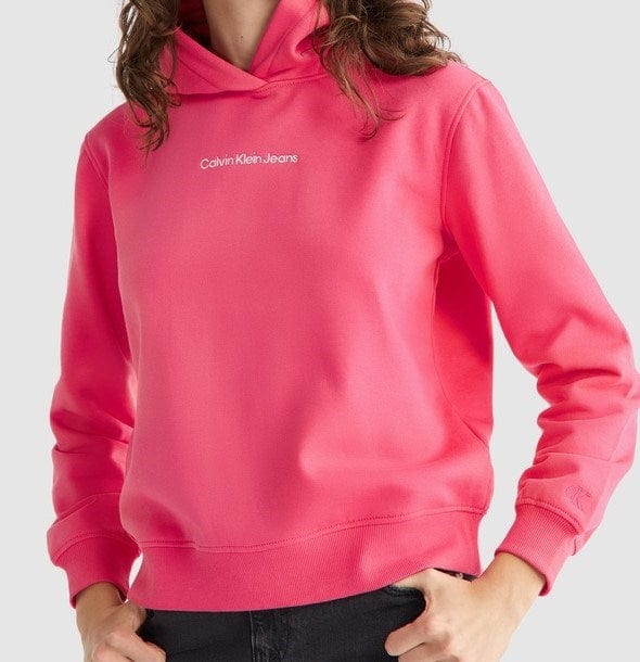 Calvin klein jeans outlet pink hoodie