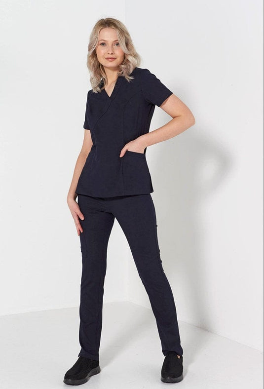 LSJ Ladies Stretch Scrub Top
