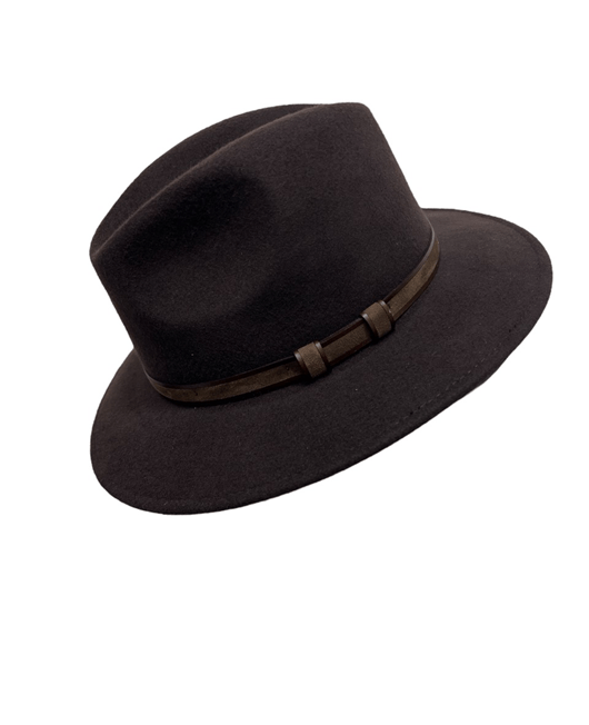 M by Flechet Mens Crushable Wool Felt Hat - Safari