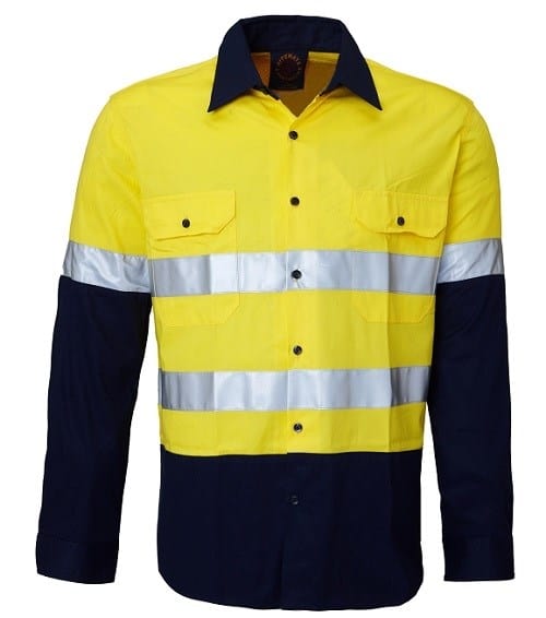 Load image into Gallery viewer, Ritemate Kids Pilbara 2 Tone Open Front Tape  Shirt
