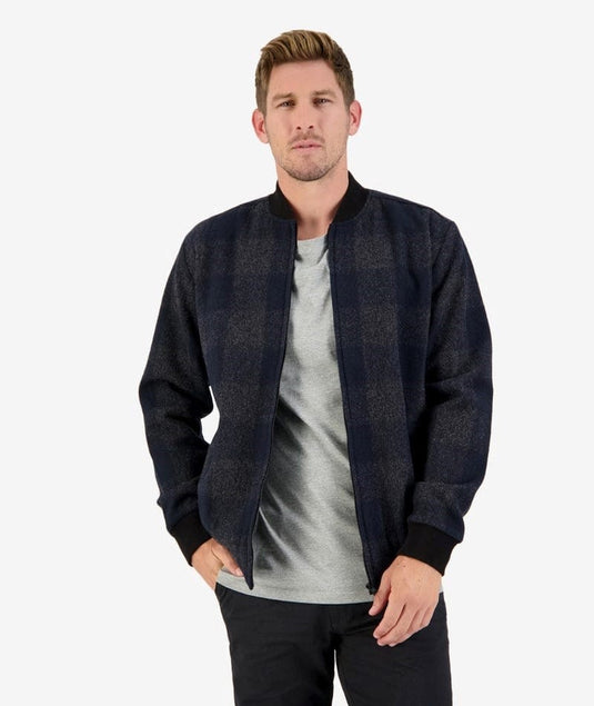 Swanndri Mens Portsmouth Wool Bomber Jacket