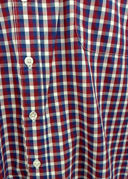 Bisley Mens Red/Blue Check Shirt