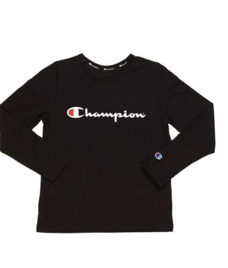 Champion Kids CH K Script L/S Tee