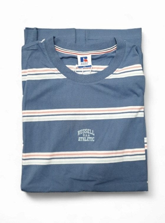 Load image into Gallery viewer, Russell Athletic Mens Malibu Stripe Tee
