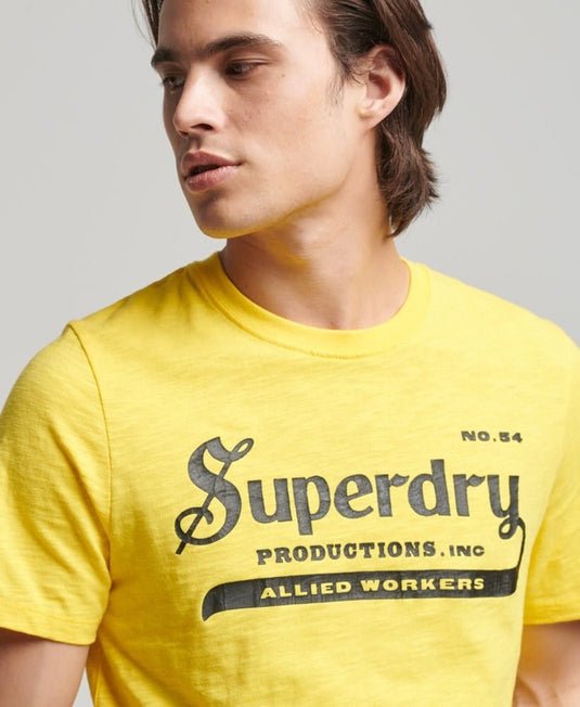 Superdry Mens Vintage Merch Store T-Shirt
