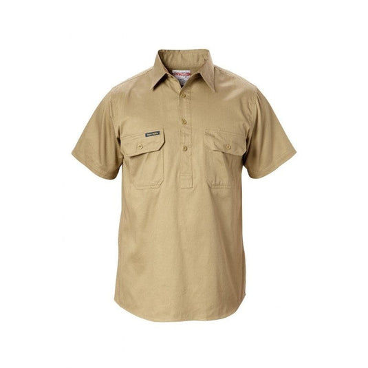 Hard Yakka Mens Short Sleeve Closed Front Shirt