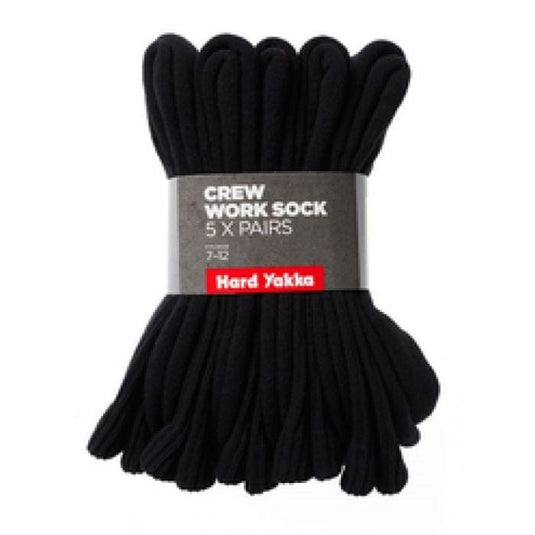 Hard Yakka Crew Sock 5 Pack