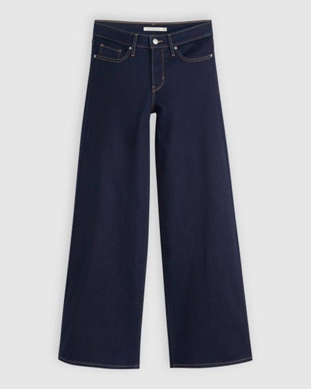 Levis Womens 318 Shaping Wide Leg Jeans - Darkest Sky