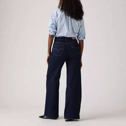 Levis Womens 318 Shaping Wide Leg Jeans - Darkest Sky