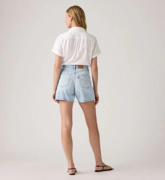 Levis Womens Cinch Mid-Thigh Shorts - Abraided Art
