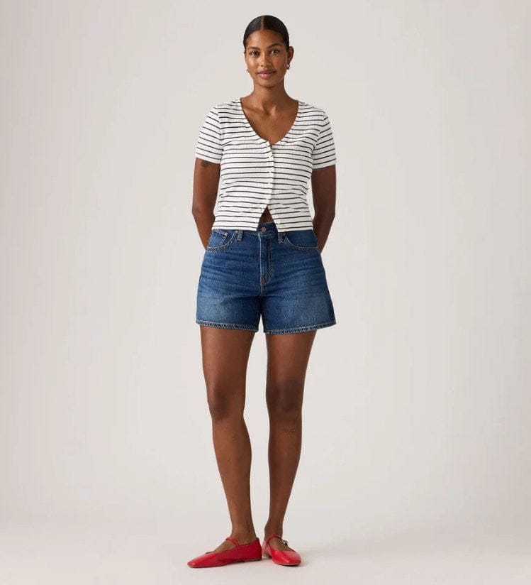 Load image into Gallery viewer, Levis Womens Cinch Mid-Thigh Shorts - Kiss Goodbye
