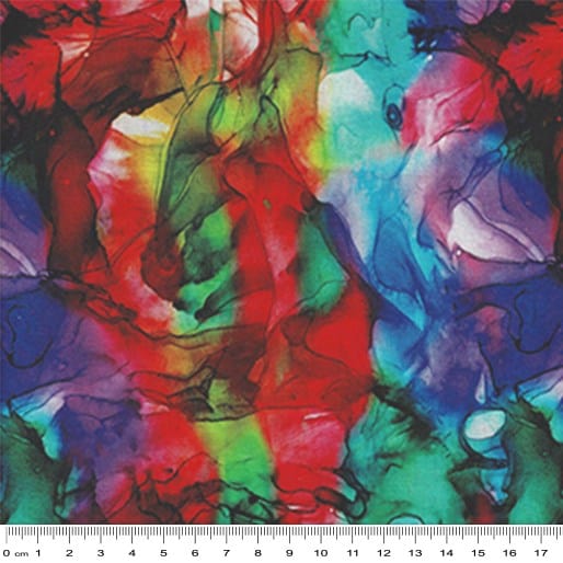 KK Fabrics Rainbow Blender Printed Fabric - 100% Cotton