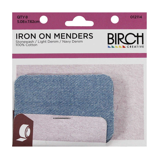 Birch Iron On Menders Pack Of 8