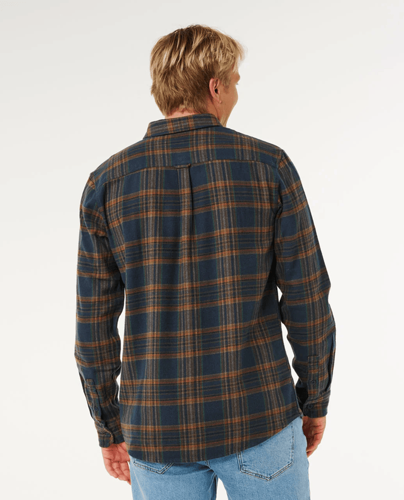 Load image into Gallery viewer, Rip Curl Mens Classic Surf Griffin Flannel - Dark Blue
