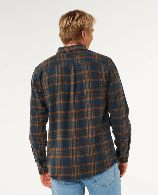 Rip Curl Mens Classic Surf Griffin Flannel - Dark Blue