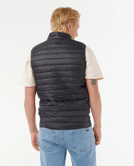 Rip Curl Mens Anti-Series Search Puffer Vest - Black