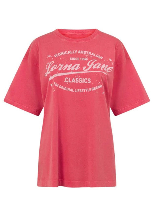 Lorna Jane Womens Iconically Lorna Washed Boyfriend T-Shirt