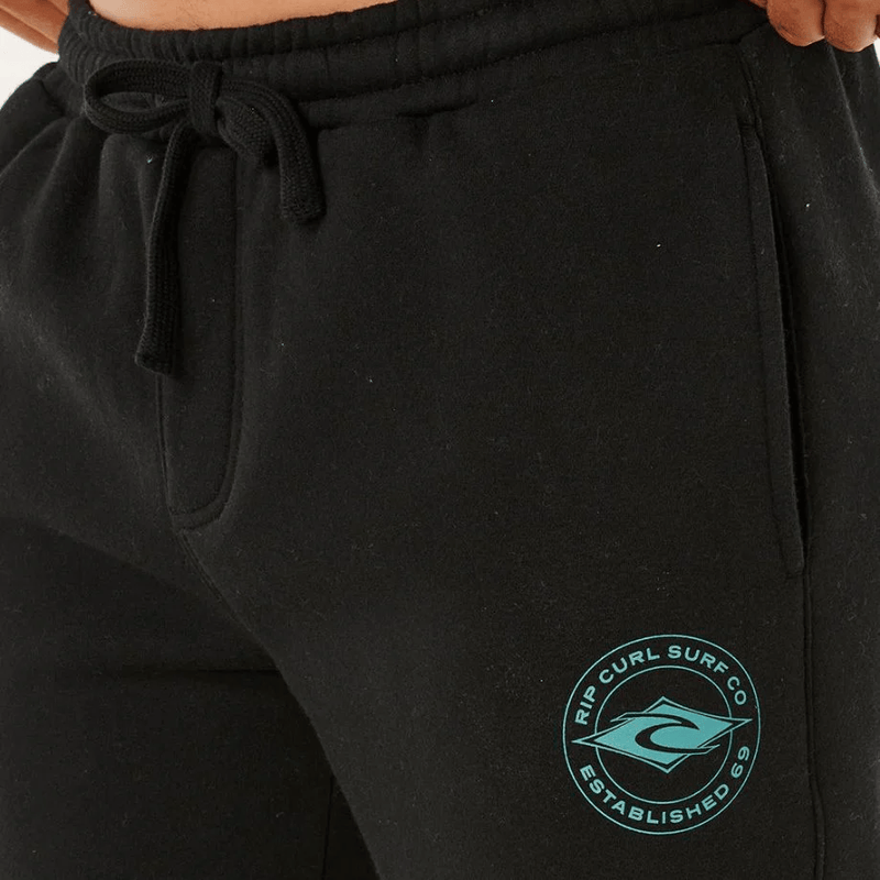 Load image into Gallery viewer, Rip Curl Mens Stapler Trackpant - Black
