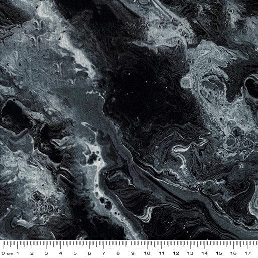 Load image into Gallery viewer, KK Fabrics Black Agate Printed Fabric - 100% Cotton
