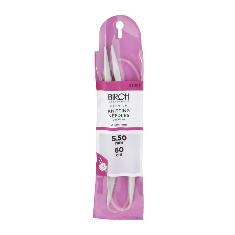 Load image into Gallery viewer, Birch Knitting Needle Circular Premium 60cm

