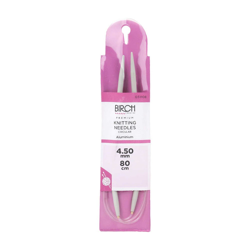 Load image into Gallery viewer, Birch Knitting Needle Circular Premium 80cm
