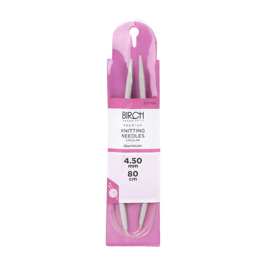Birch Knitting Needle Circular Premium 80cm