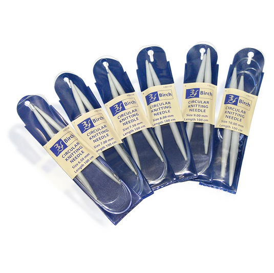Birch Knitting Needle Circular Premium 100cm
