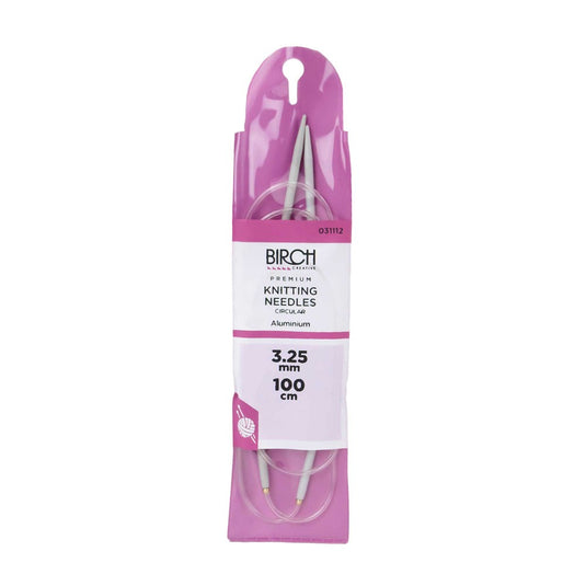 Birch Knitting Needle Circular Premium 100cm