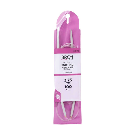 Birch Knitting Needle Circular Premium 100cm