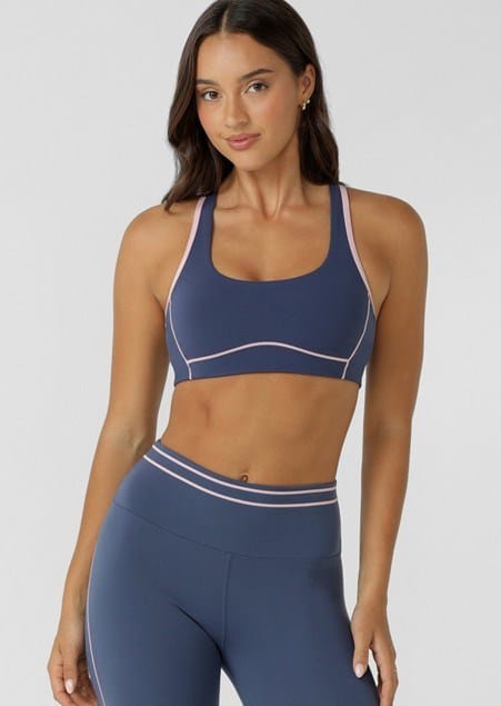 Lorna Jane Womens Advantage High Support Sports Bra - Ash Blue
