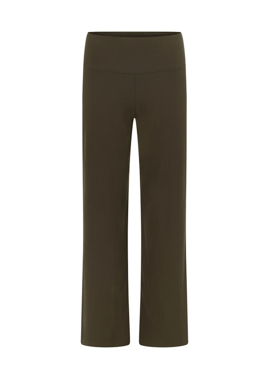 Lorna Jane Womens Ultra Plush Luxe Rib Wide Leg Pants