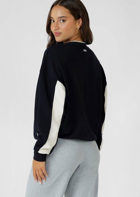 Lorna Jane Womens Heritage Sports Sweat - Midnight Blue