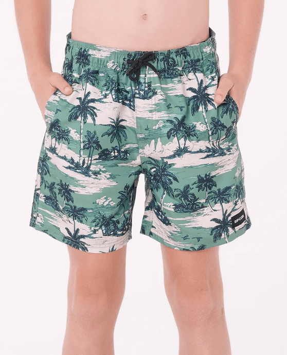 Rip Curl Boys Dreamers Volley Boardshorts - Leaf Green