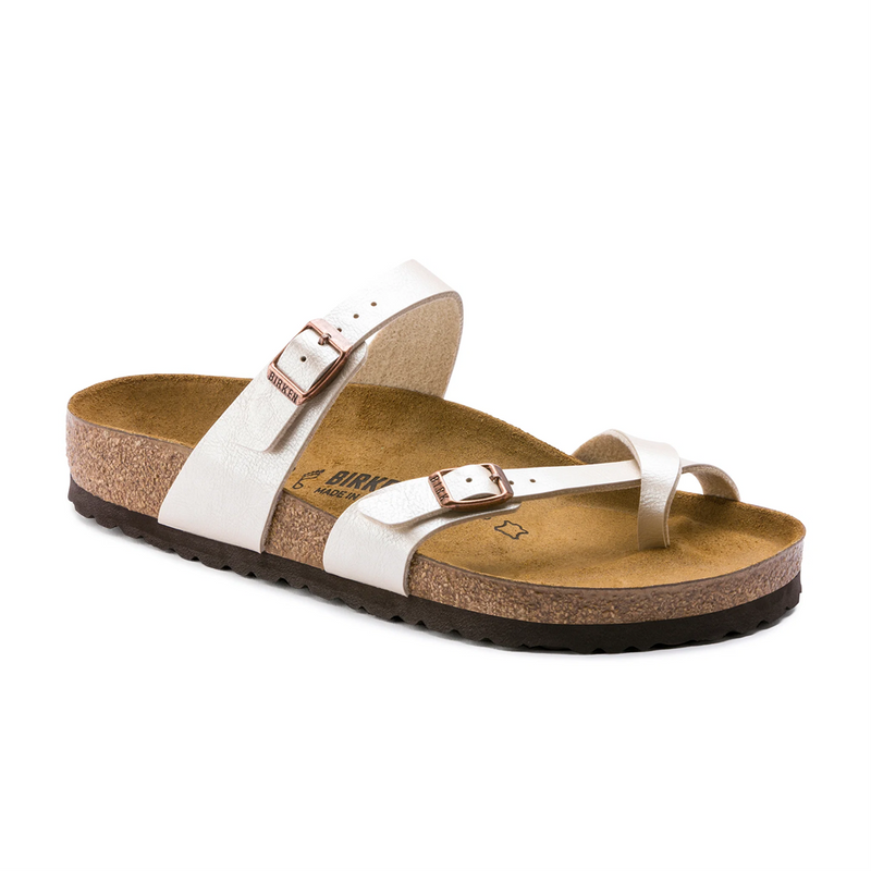 Load image into Gallery viewer, Birkenstock Mayari Graceful Pearl White Birko-Flor
