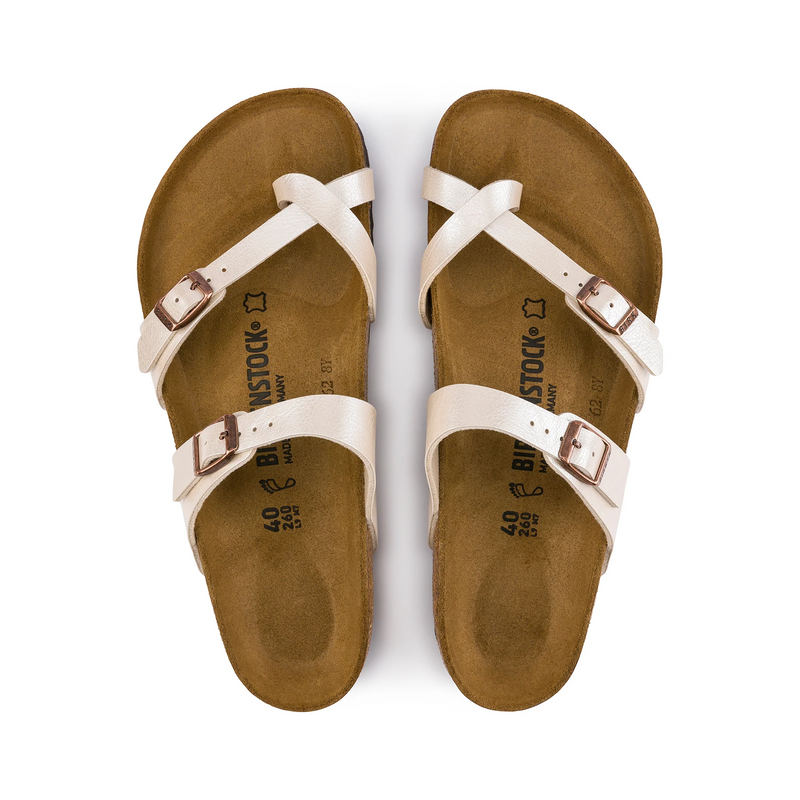 Load image into Gallery viewer, Birkenstock Mayari Graceful Pearl White Birko-Flor
