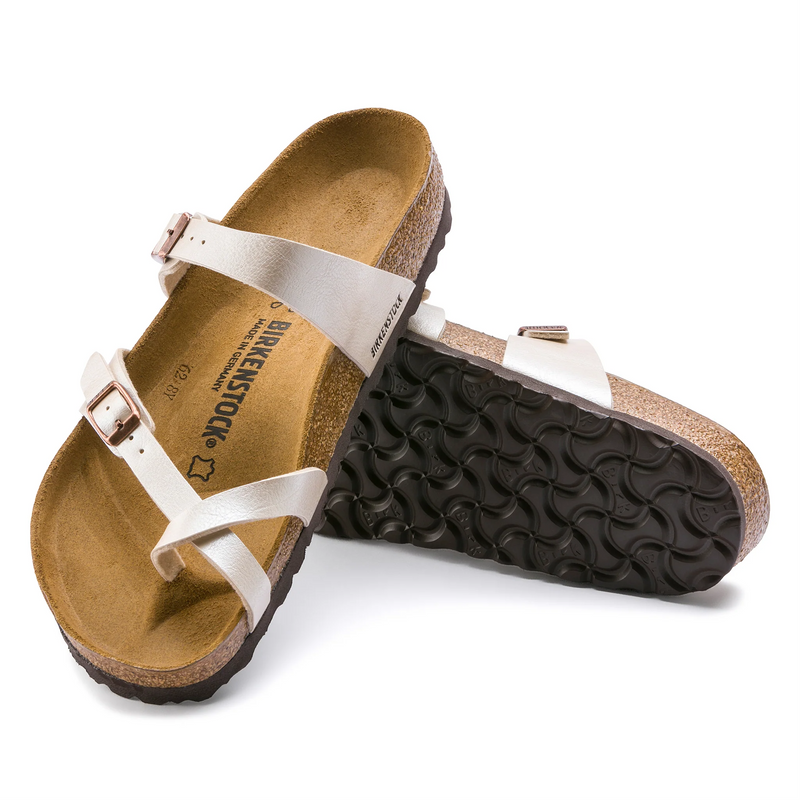 Load image into Gallery viewer, Birkenstock Mayari Graceful Pearl White Birko-Flor

