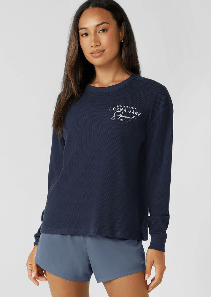 Load image into Gallery viewer, Lorna Jane Womens Everyday Ease Waffle Long Sleeve T-Shirt
