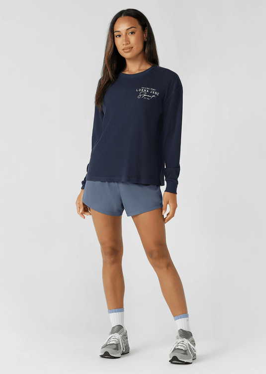 Lorna Jane Womens Everyday Ease Waffle Long Sleeve T-Shirt