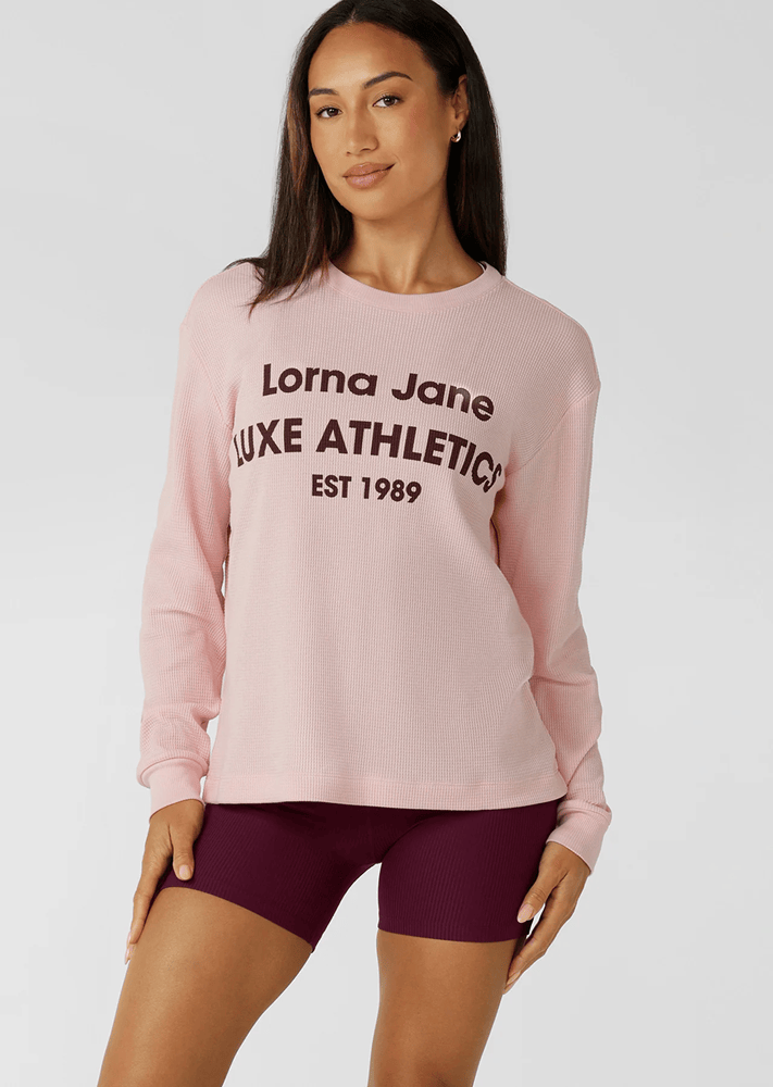 Load image into Gallery viewer, Lorna Jane Womens Off Duty Waffle Long Sleeve T-Shirt

