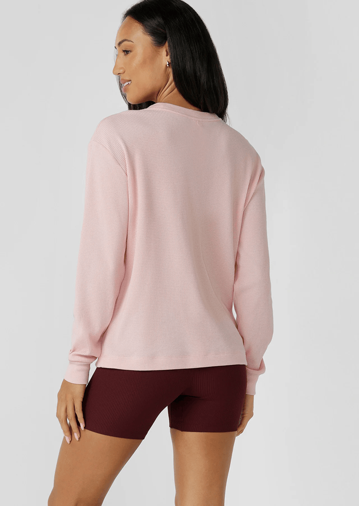 Load image into Gallery viewer, Lorna Jane Womens Off Duty Waffle Long Sleeve T-Shirt
