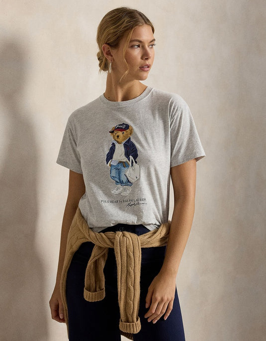Polo Ralph Lauren Womens Polo Bear Cotton Jersey Tee